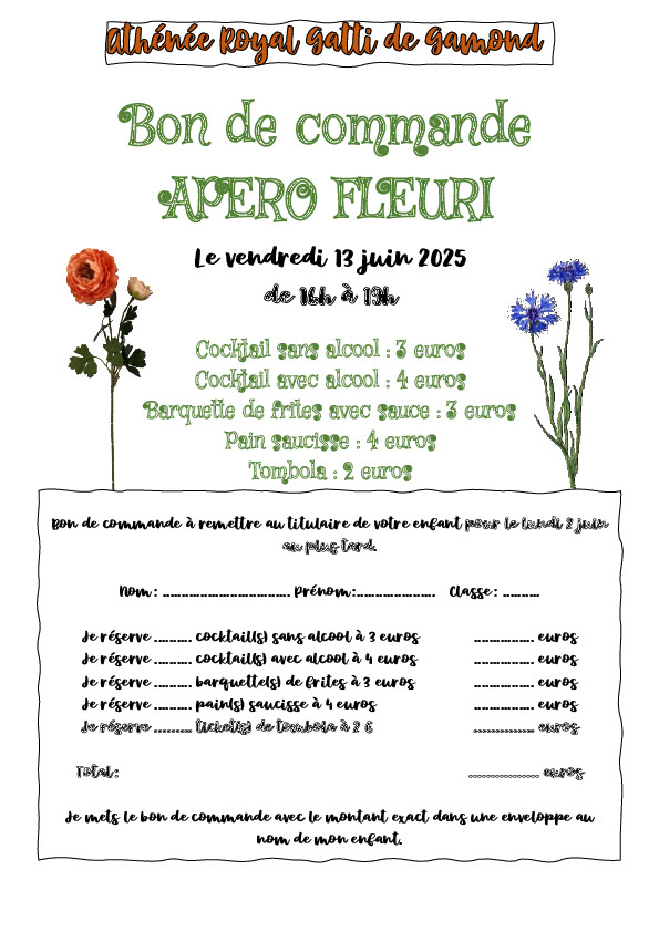 vignette : Apéro fleuri